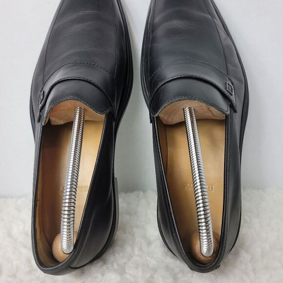 Bally Century Mens Shoes Size 7 E Goma Sole Black Leather Penny Loafers main image 6